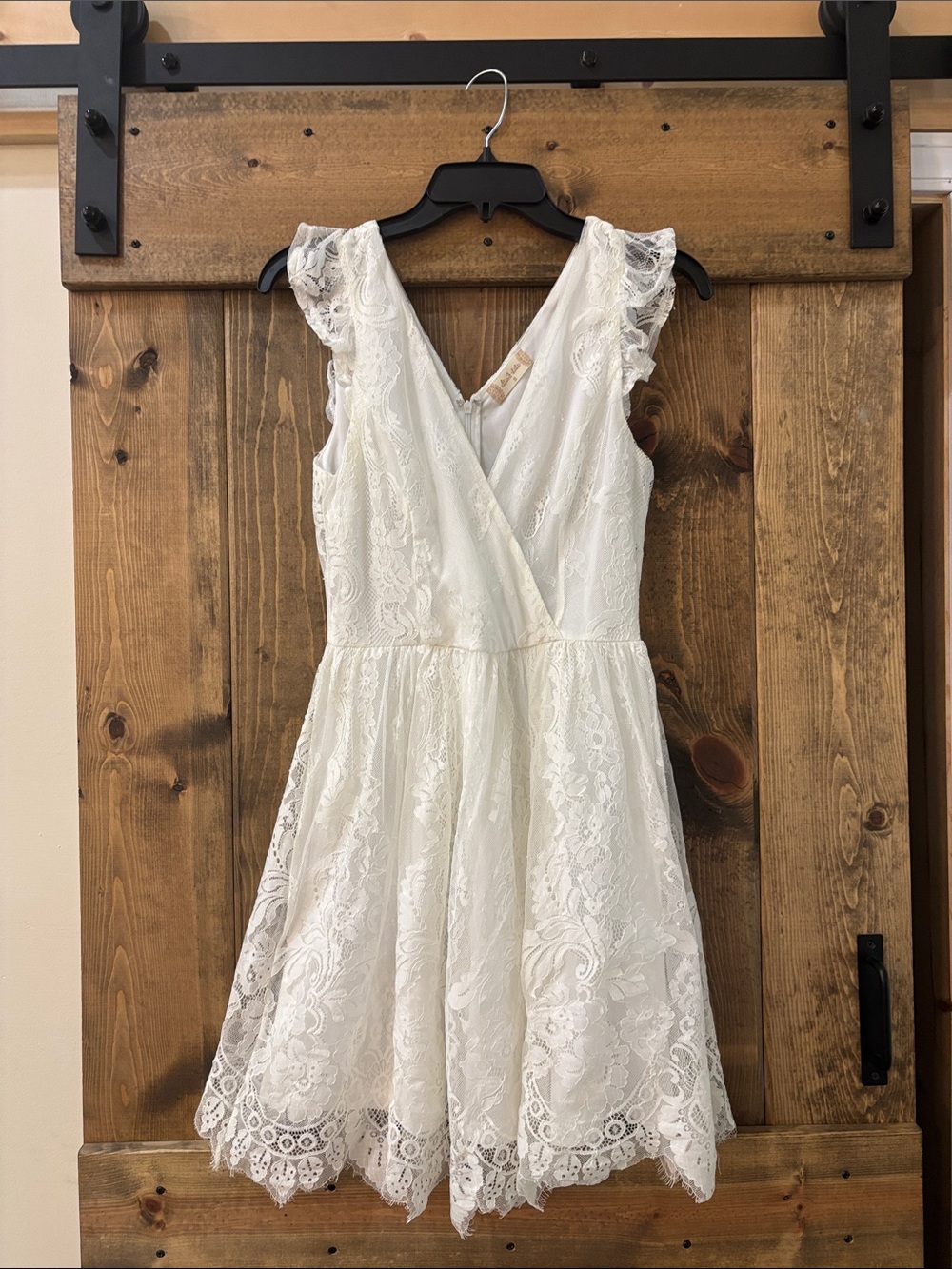 Altar'd State White Lace Mini Dress
